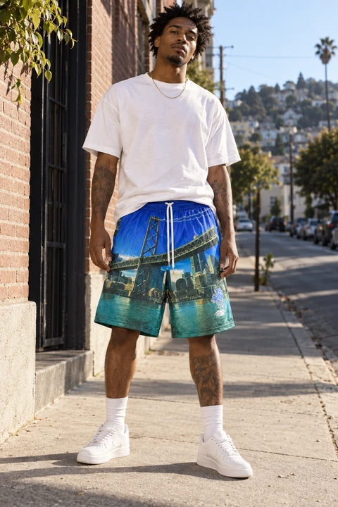 The Bridge Series 'The Bay Bridge' Shorts