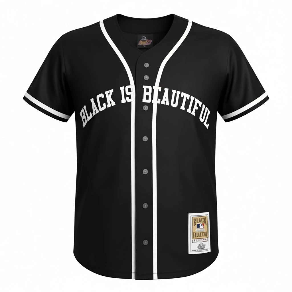 BLACK is Beautiful Jersey Series: 0. Baseball Classic (White)