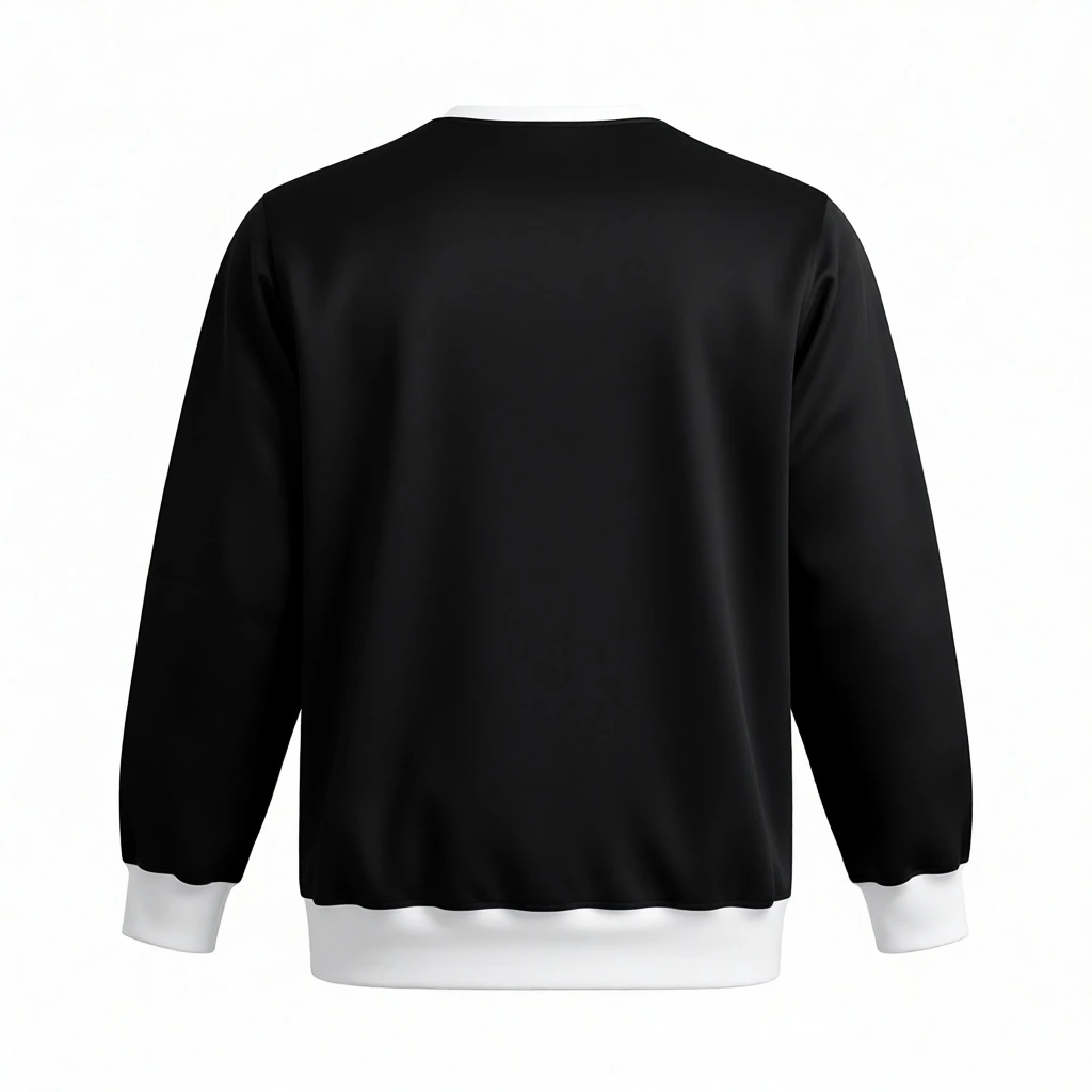 BLACK Rose Crewneck — back