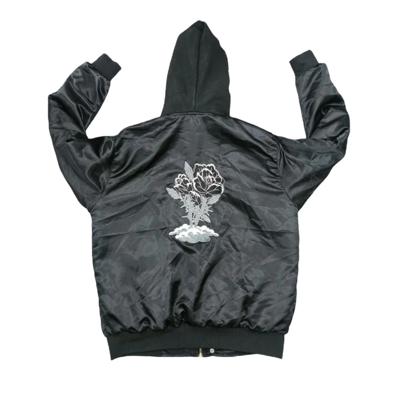 BLACK Rose Sherpa Jacket — back