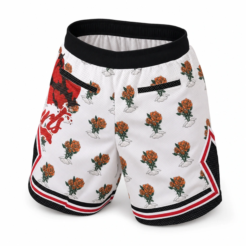 Love Hurts Basketball Shorts — front