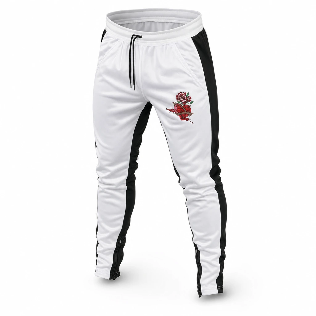 Love Hurts Joggers (White) — front