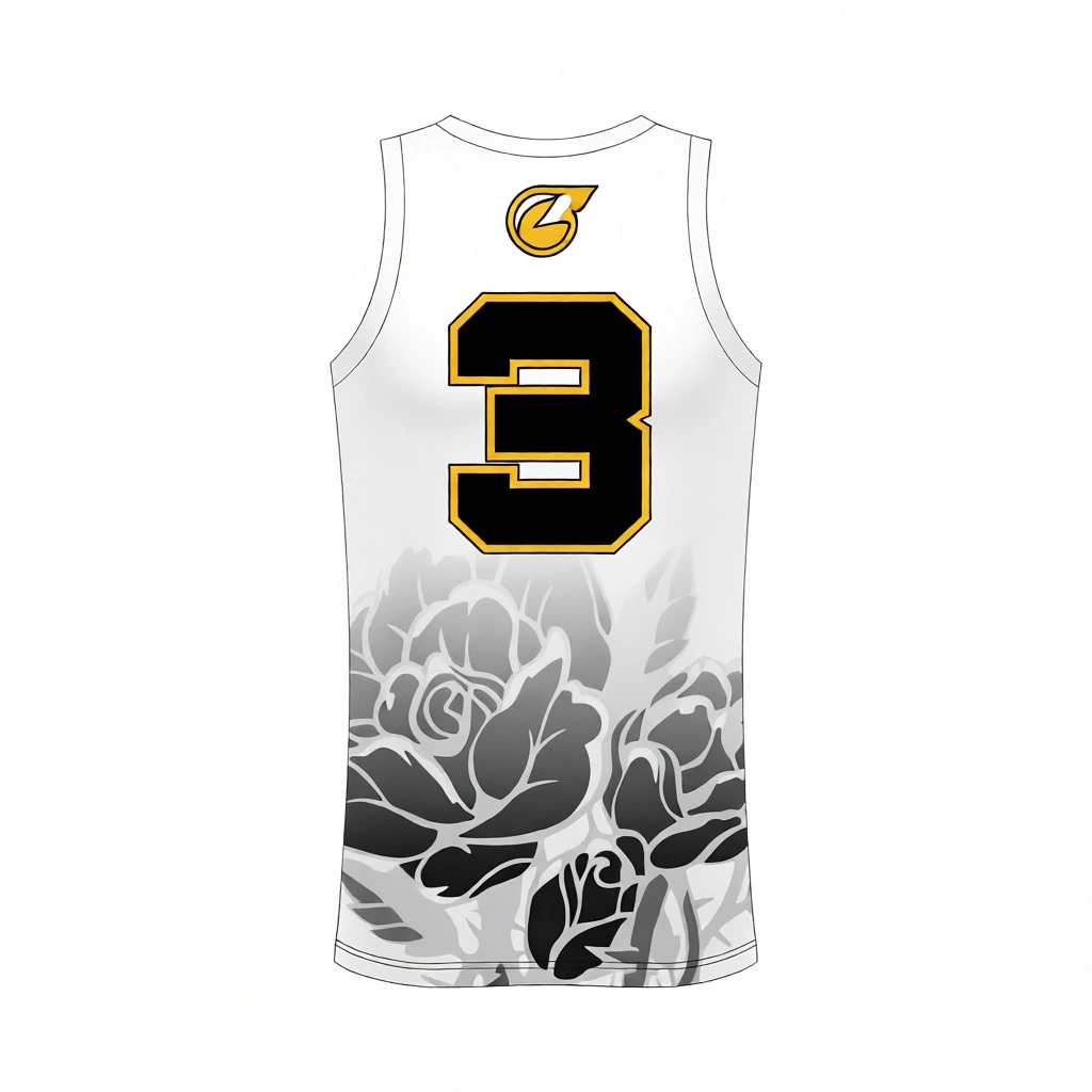 BLACK is Beautiful Jersey Series: 3. The Bay (Basketball) &mdash; technical blueprint view