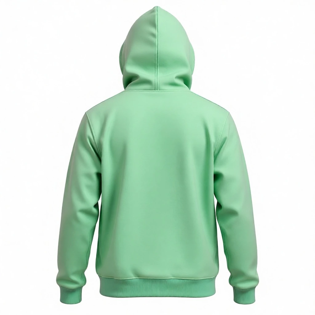 Mint & Lavender Hoodie &mdash; technical blueprint view