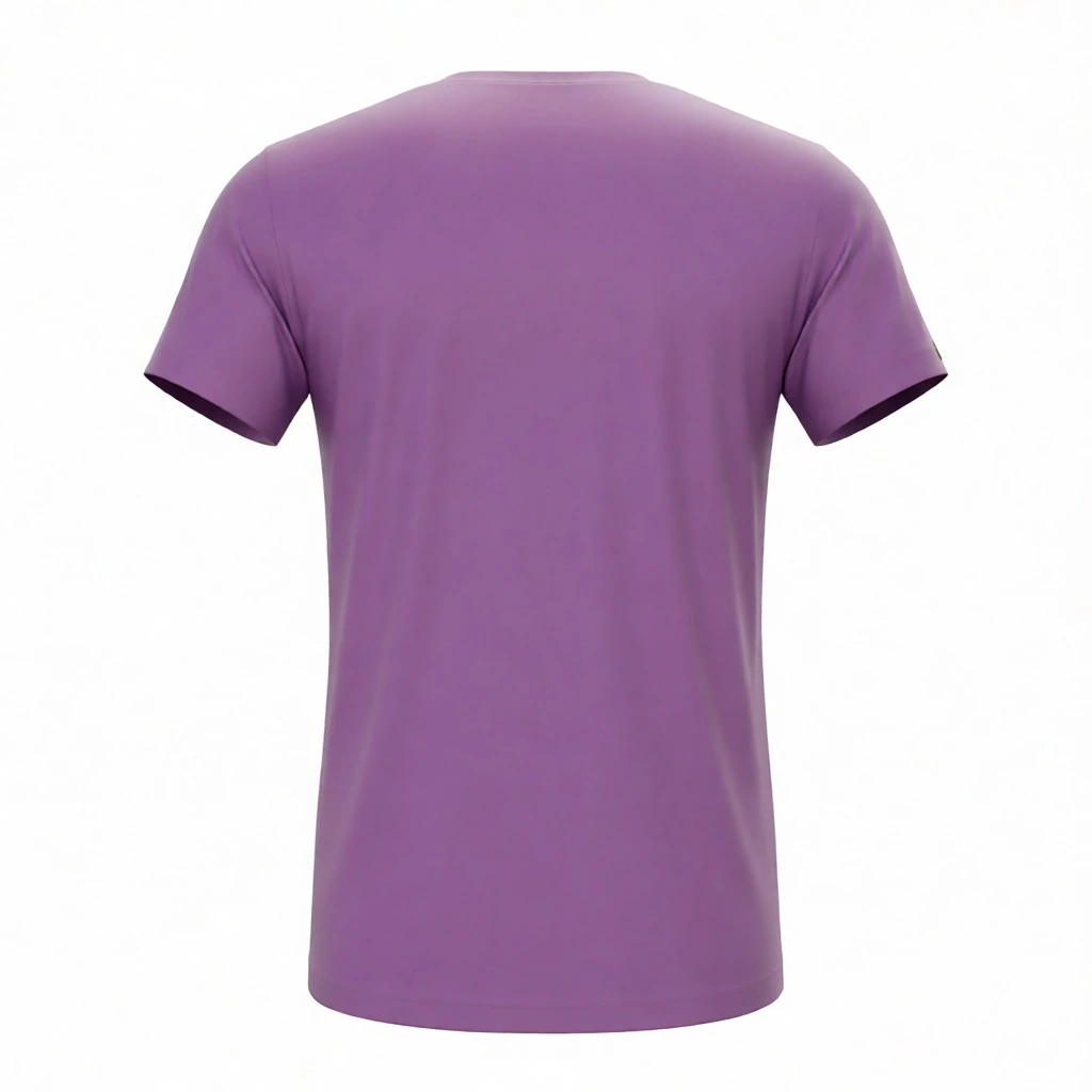 Original Label Tee (Orchid) &mdash; technical blueprint view
