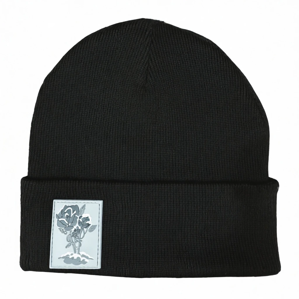 The Signature Beanie &mdash; technical blueprint view