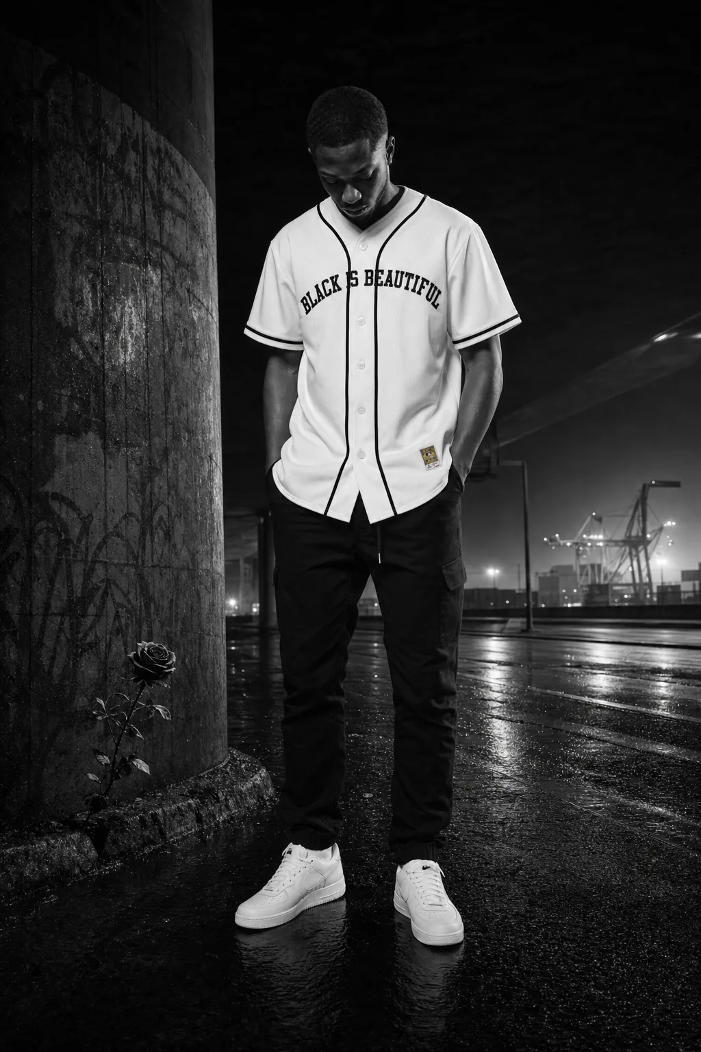 BLACK is Beautiful Jersey Series: 0. Baseball Classic (White) — alt