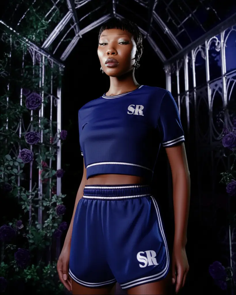 Black Rose Short Set - Midnight